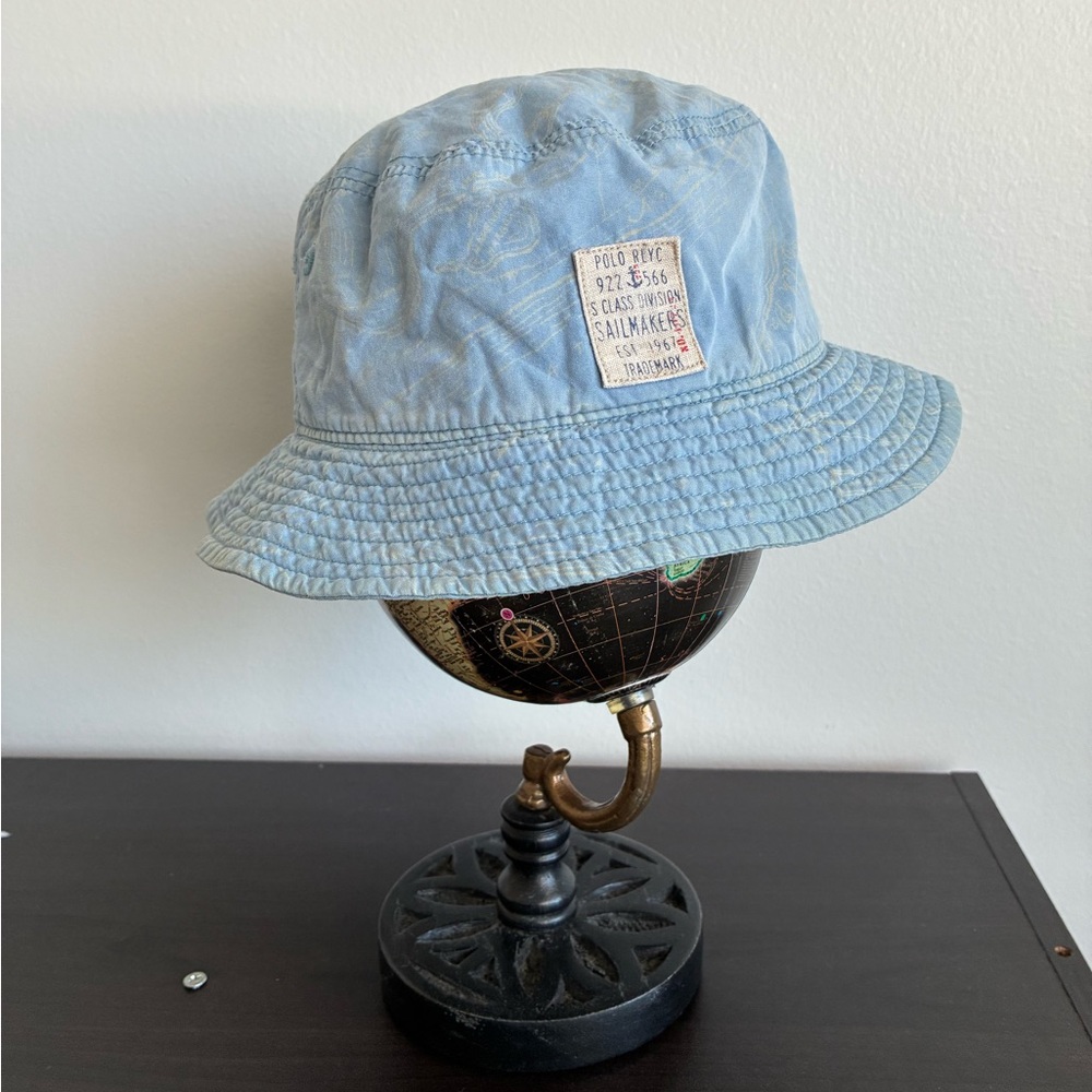 Polo Ralph Lauren Kids Bucket Hat, light blue, one size, 4-7.